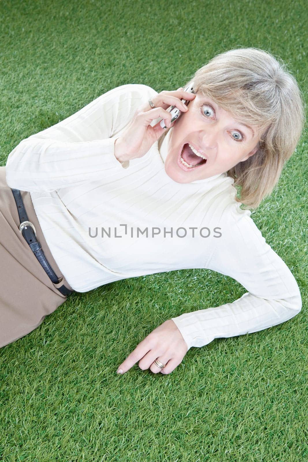 Woman with mobile phone