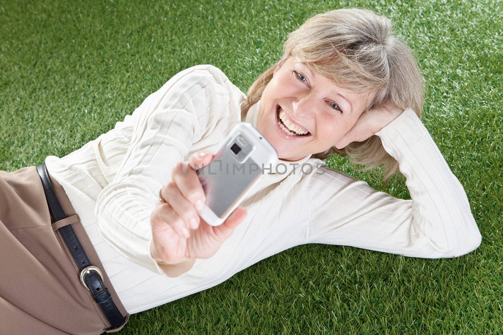 Woman with mobile phone