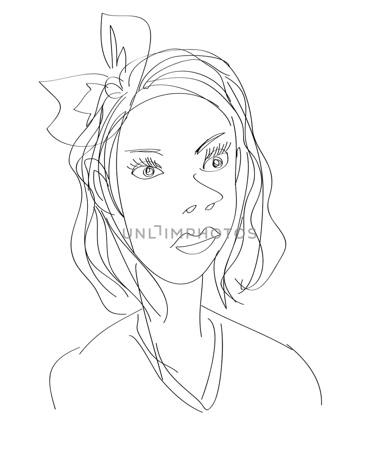 a quick sketch of a woman