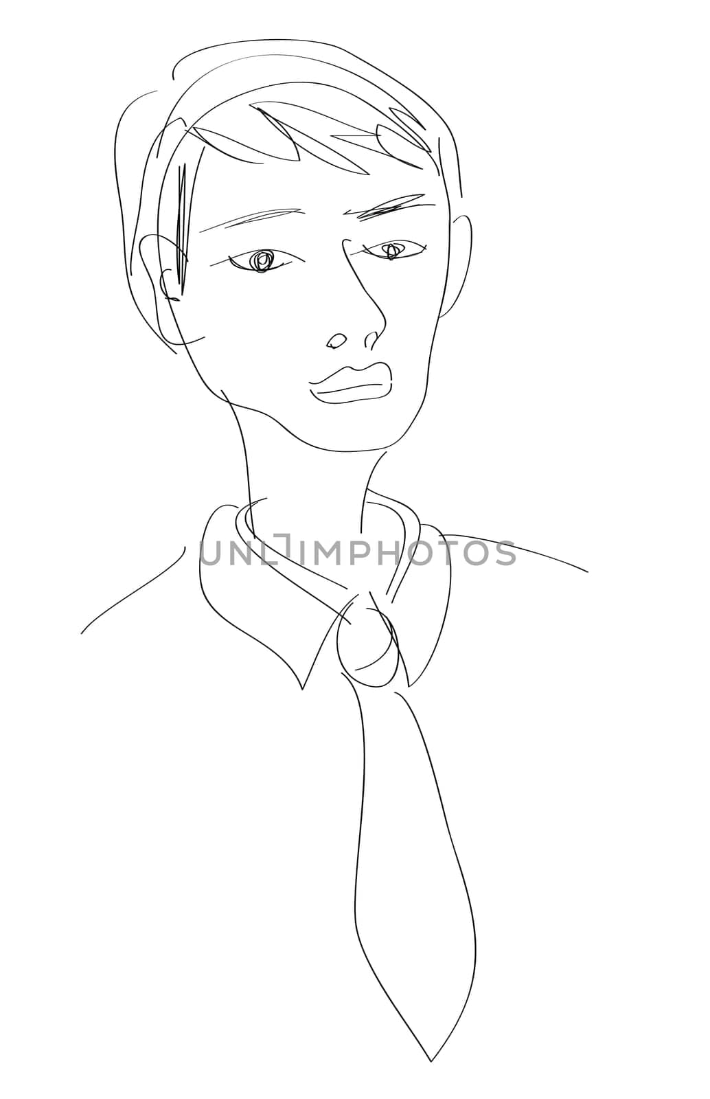a quick sketch of a office man.