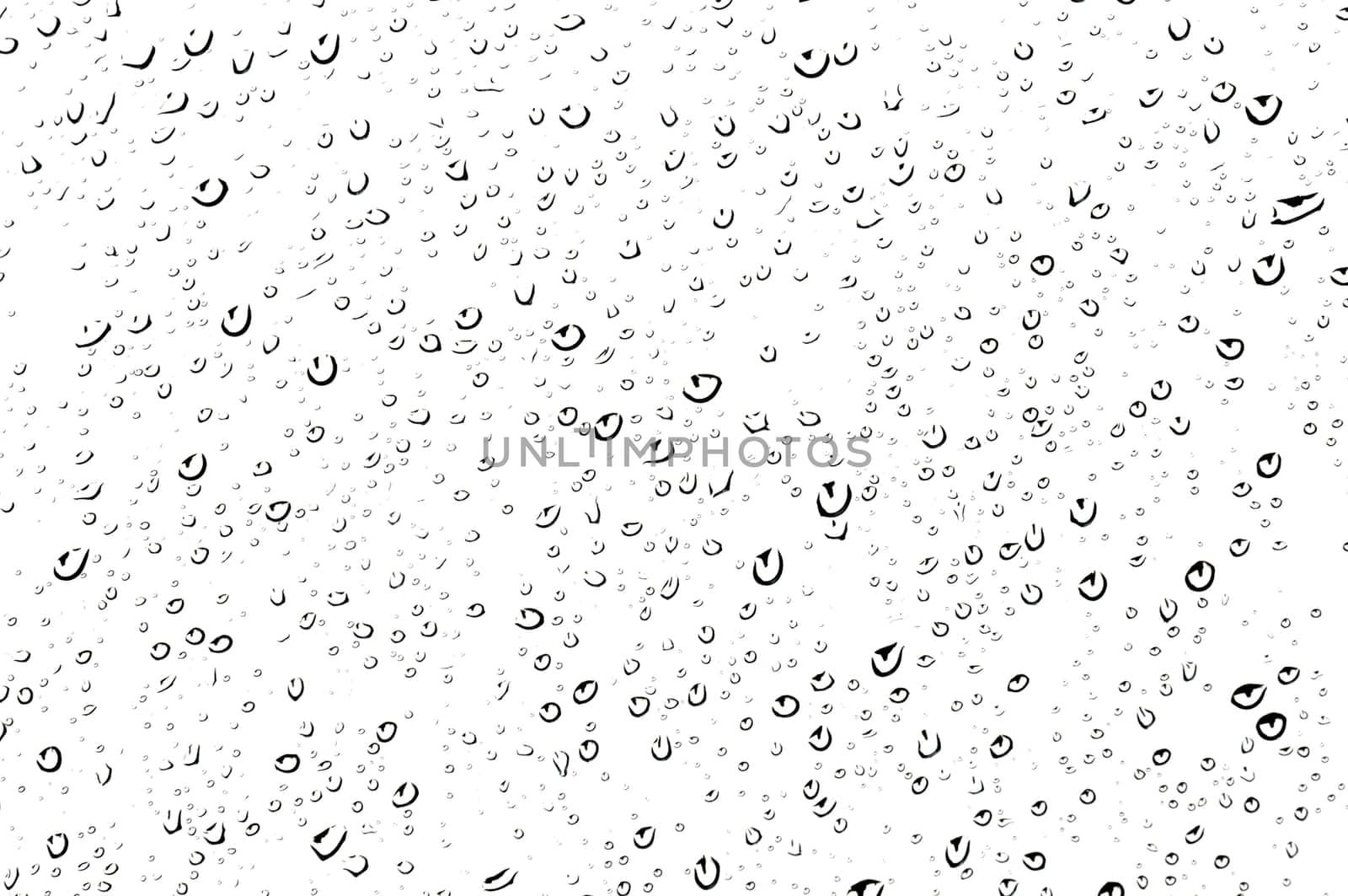 Raindrops on a glass, weather concept