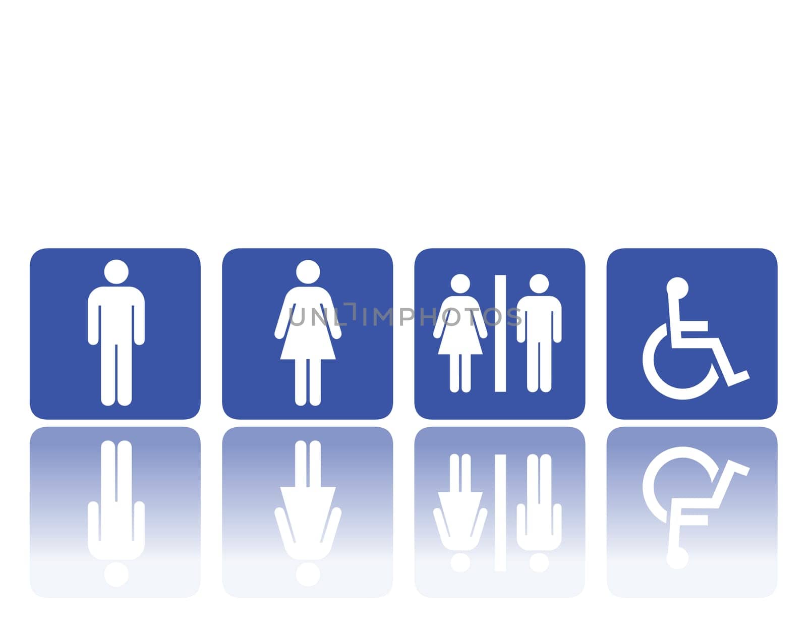 symbols for toilet, washroom, restroom, lavatory.