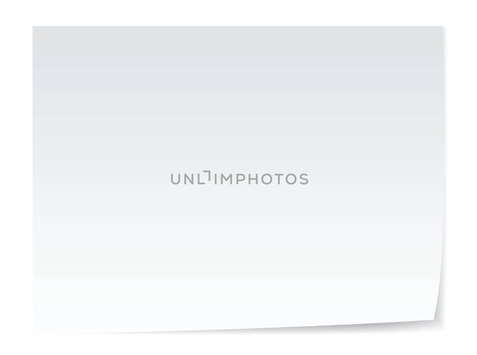 blank paper illustrations with realistic effects.