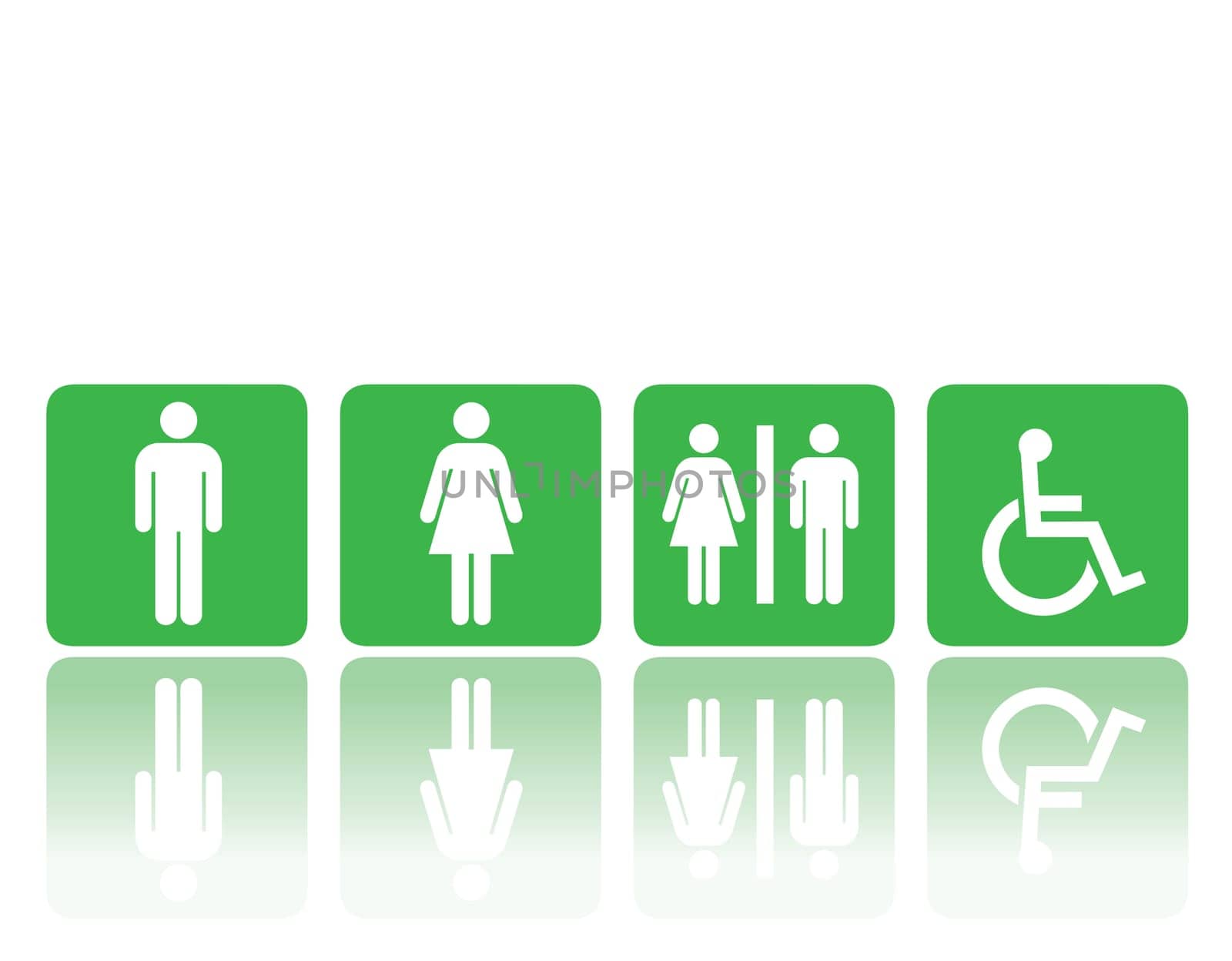symbols for toilet, washroom, restroom, lavatory.