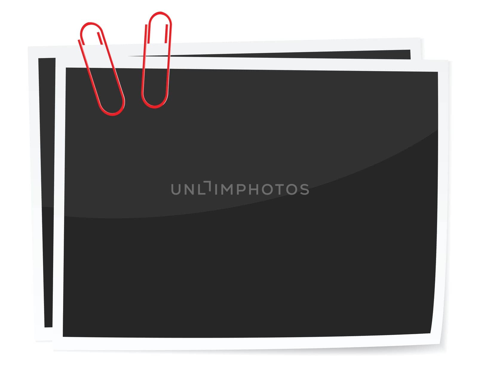 photos attached by paper clips, vector format is available.