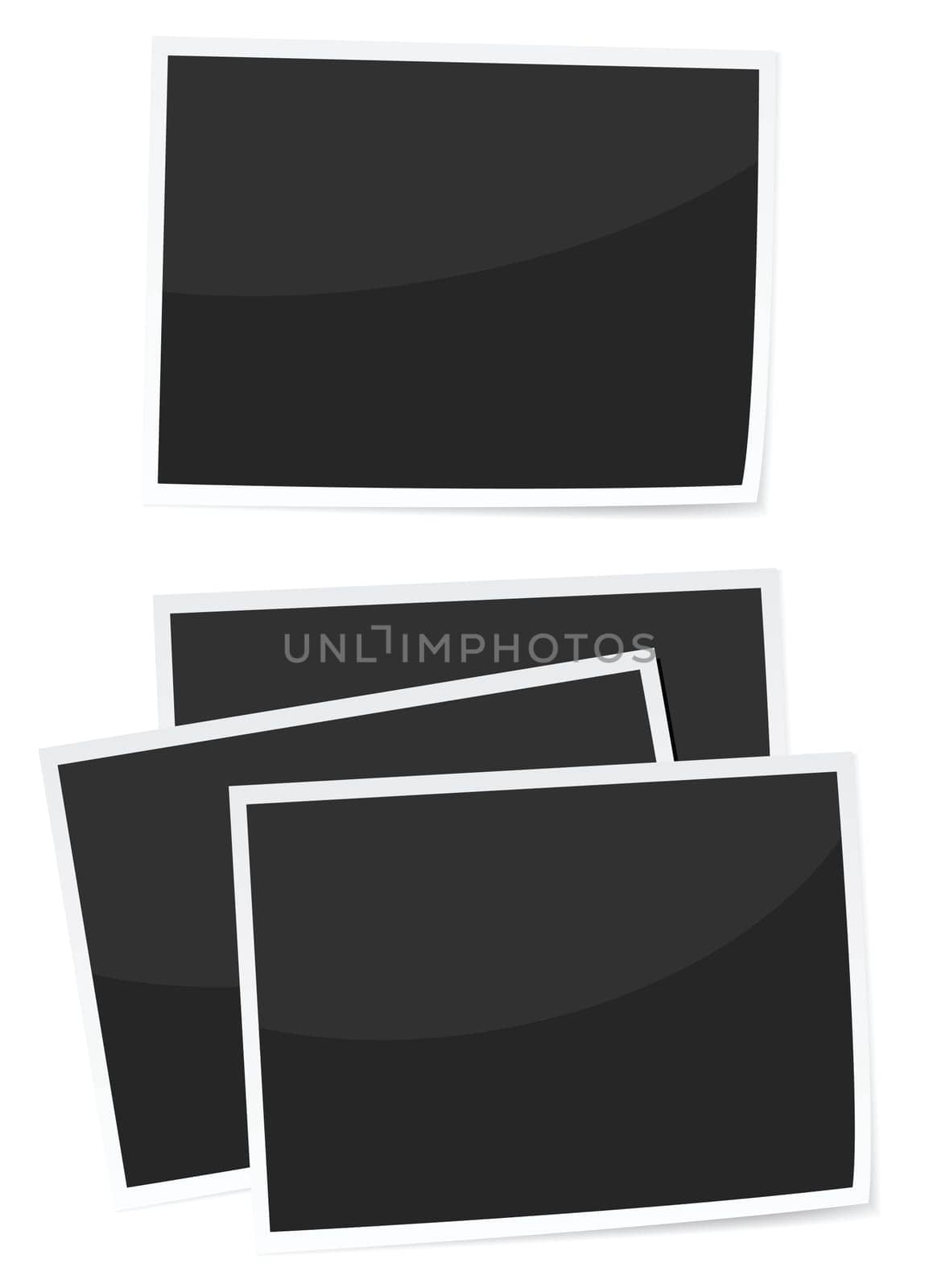 single photograph and a stack of photographs.