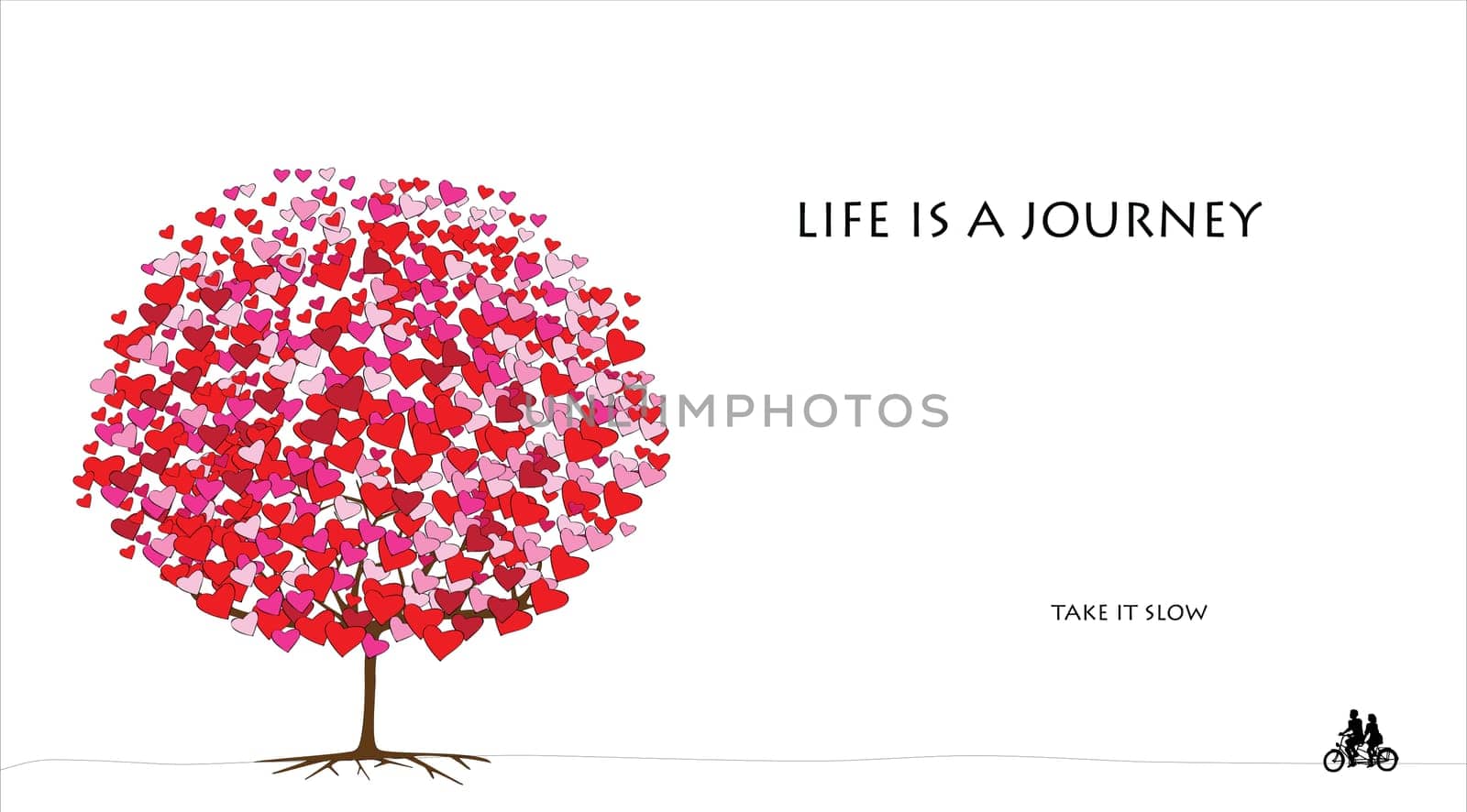 love tree series, card design for valentine&#039 s day - 06 of 06