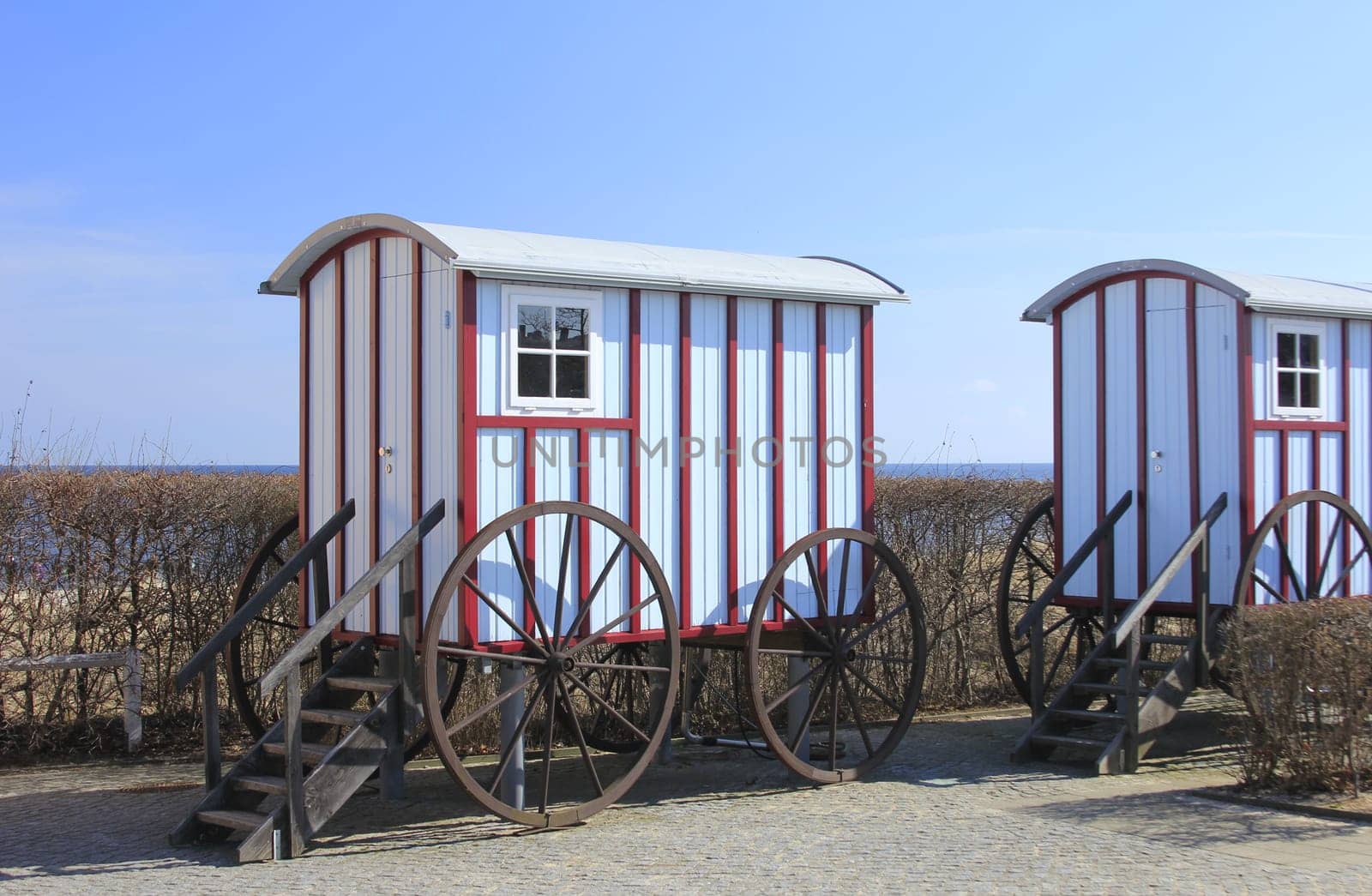 Historic Bathing Cars Baltic Sea