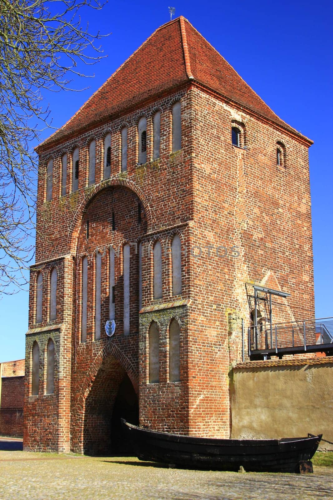 Anklamer Tor in the town of Usedom,Mecklenburg-West Pomerania,Germany