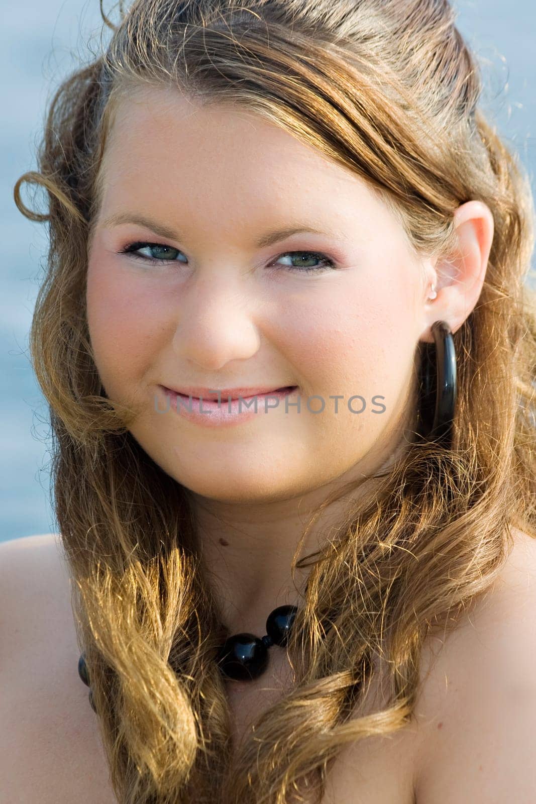 Outside portrait of a young lady
