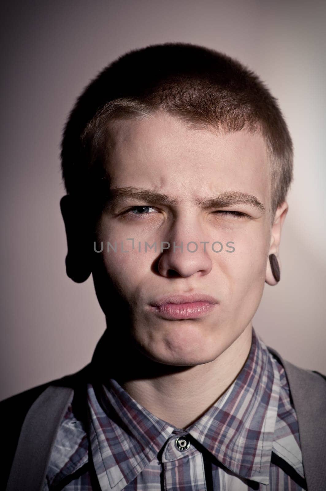 portrait of a teenager with toning