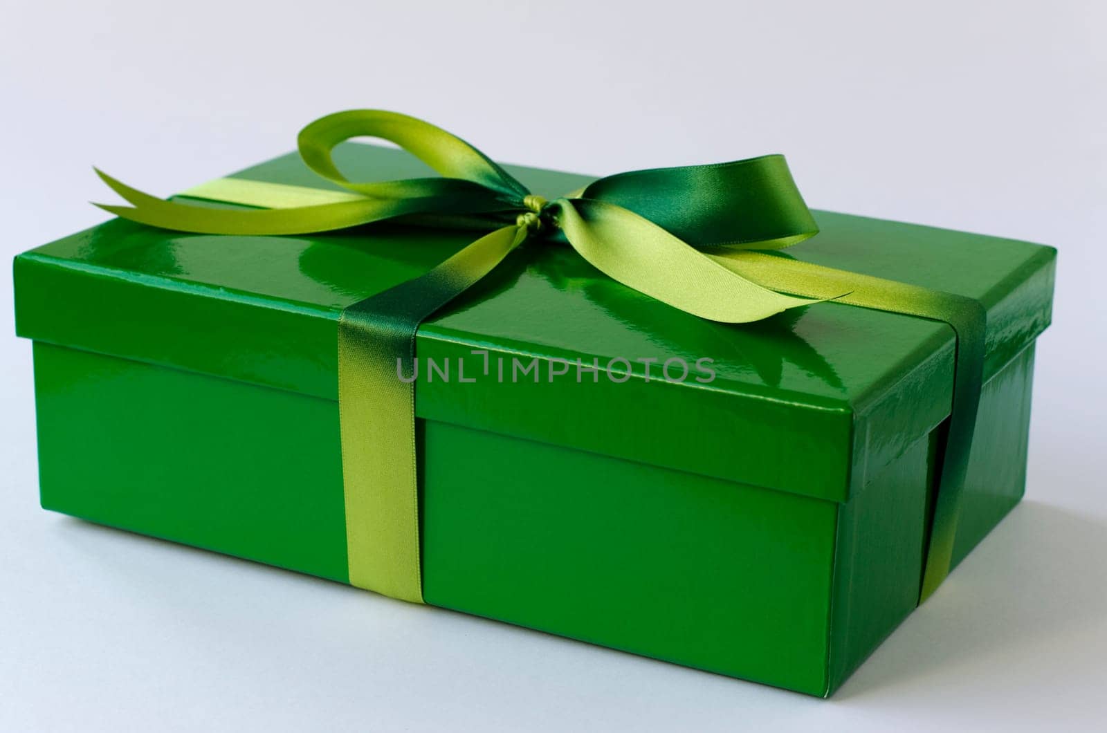 Wrapped gift in green