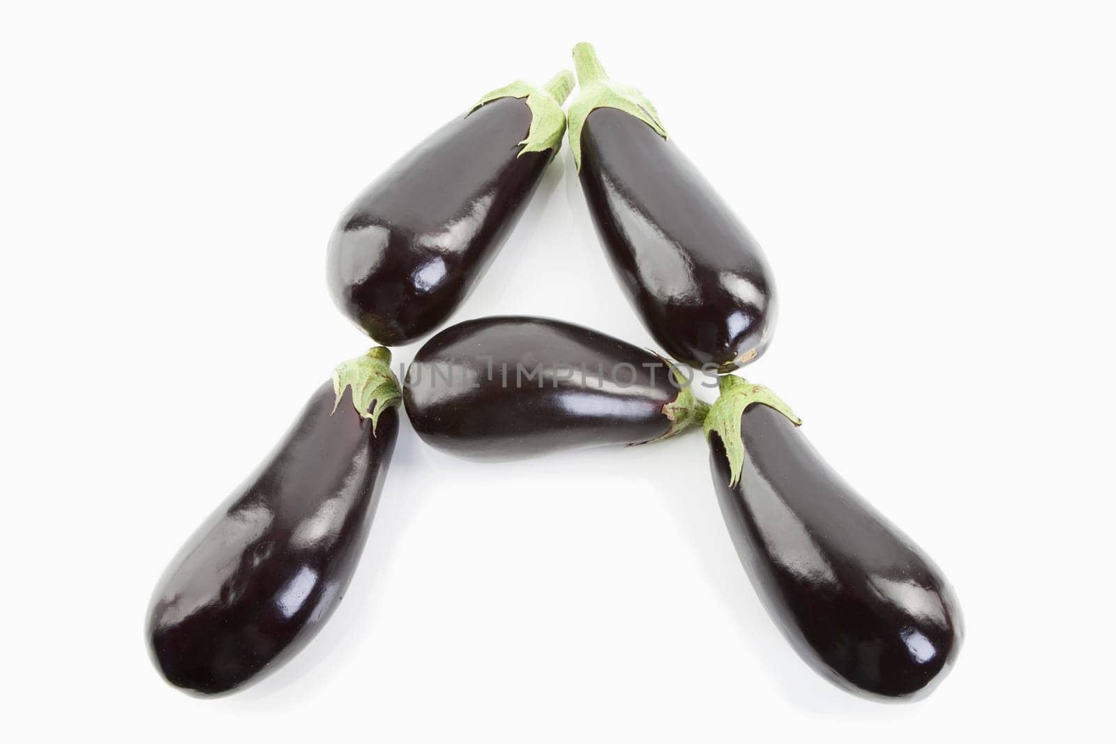 A - for aubergines