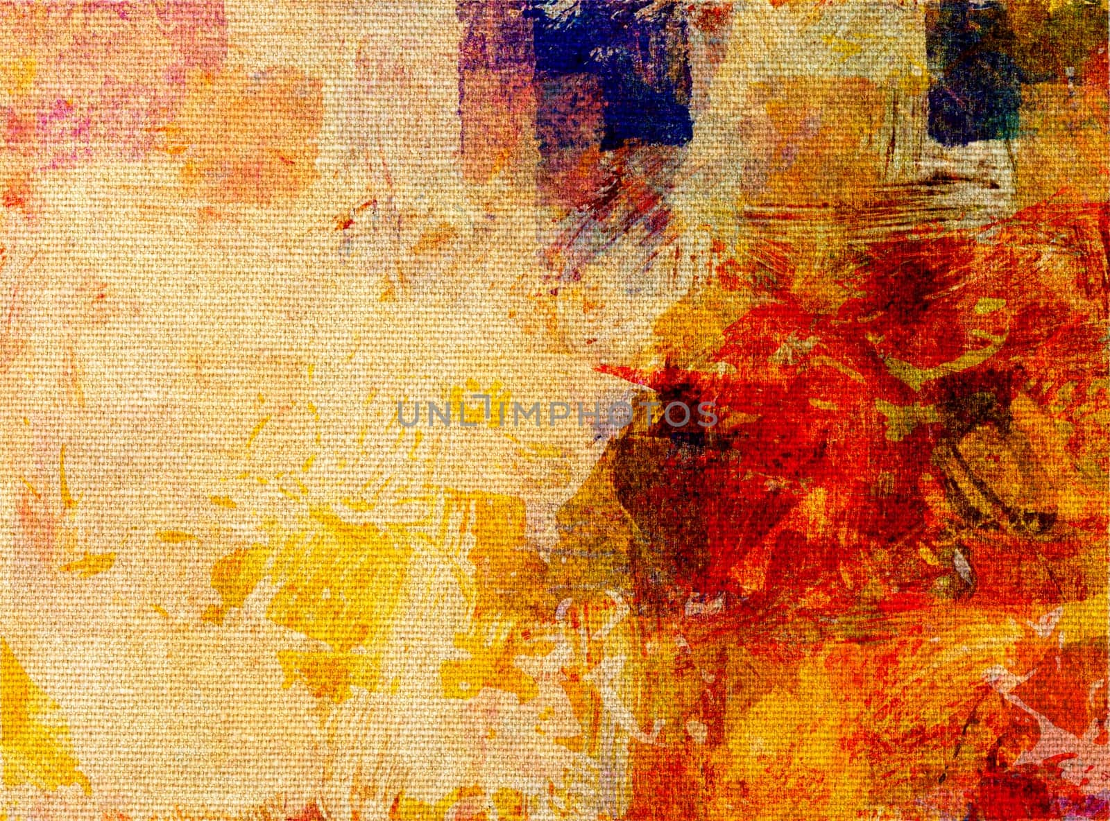 Acrylic color blazes on canvas with text space