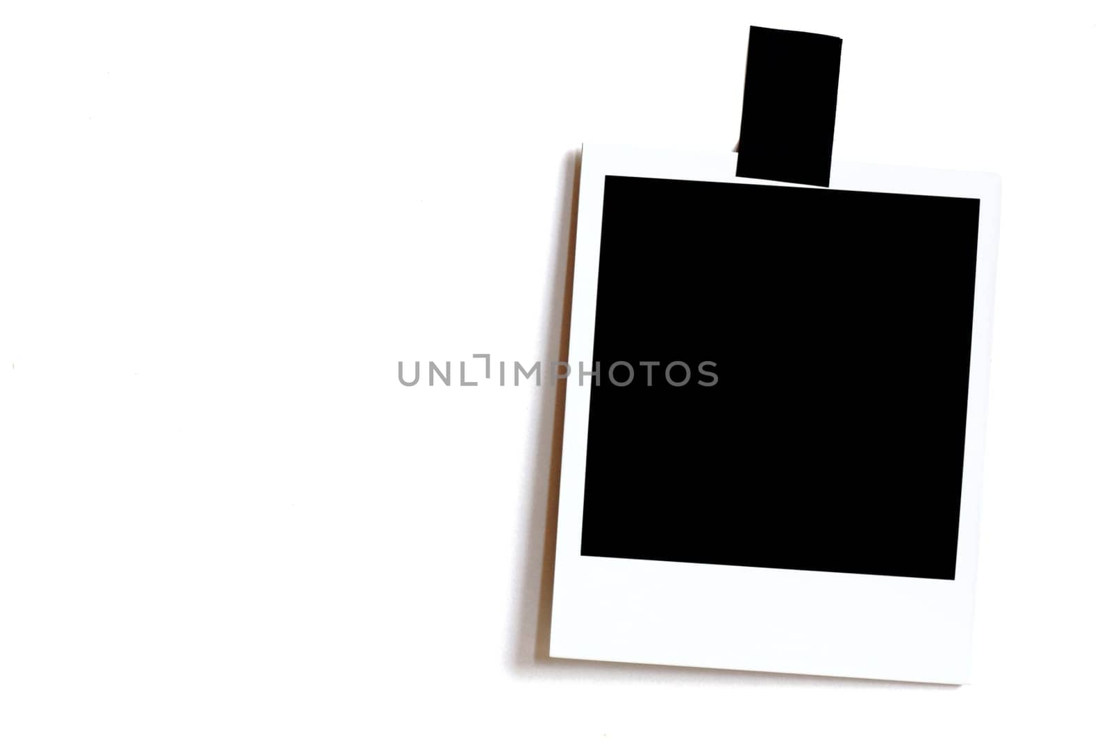 Polaroid with white background