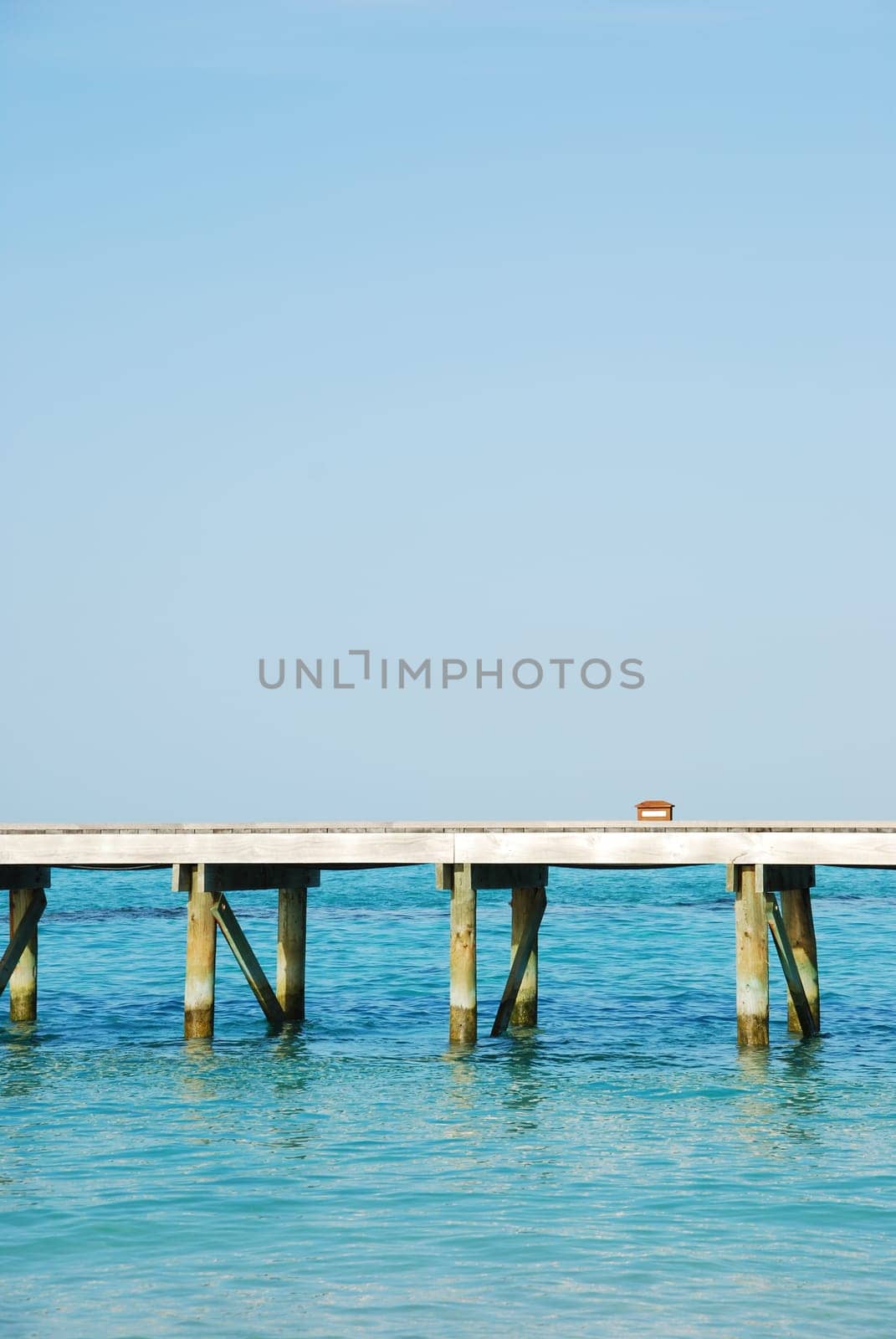 photo of a wooden bridge used for boat transportation