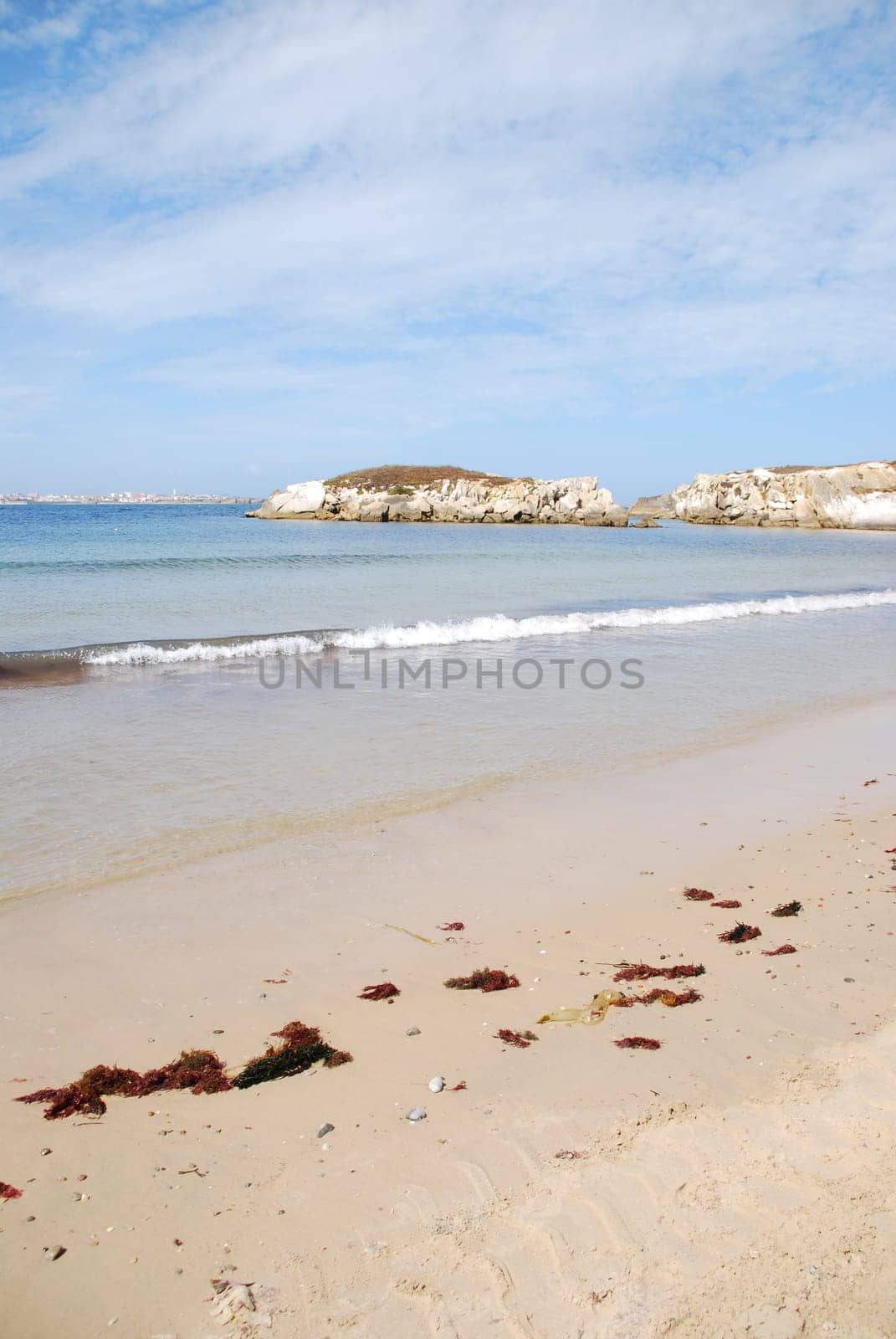 stunning and famous beach in Baleal, Portugal