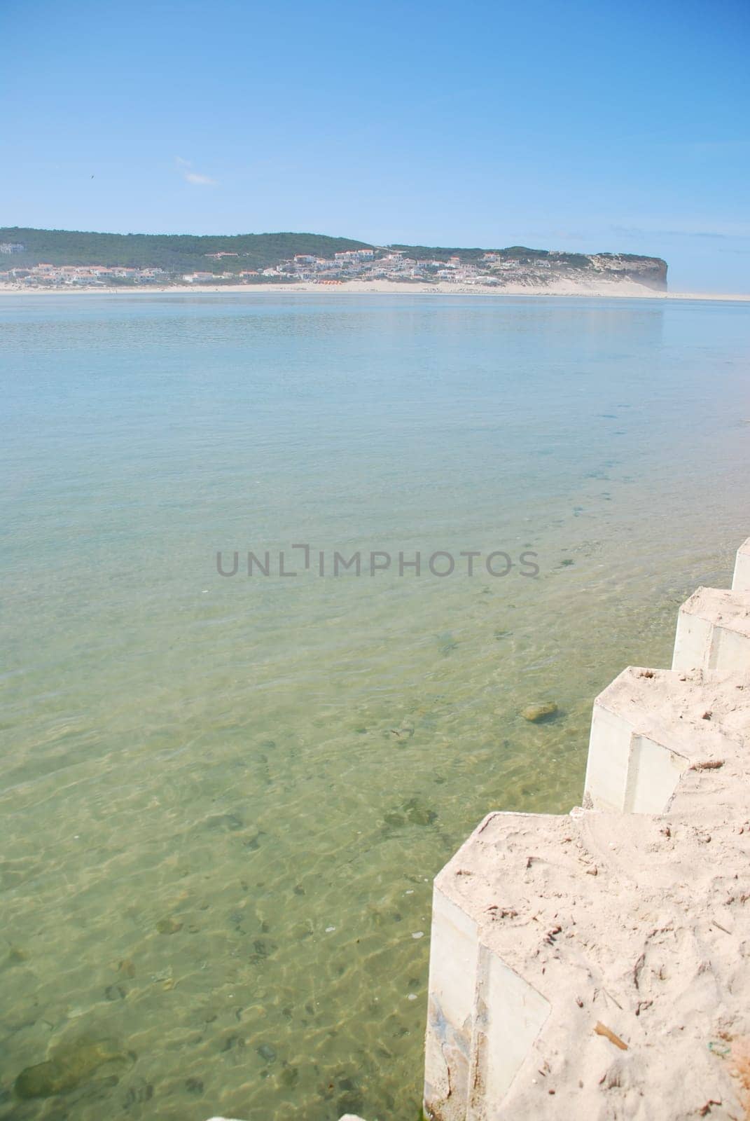 stunning and famous lagoon in Foz do Arelho, Portugal