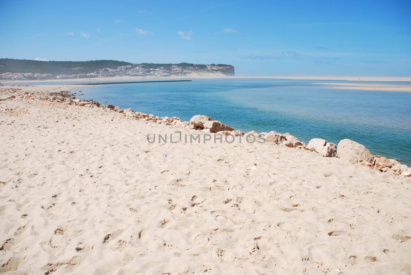 stunning and famous lagoon in Foz do Arelho, Portugal