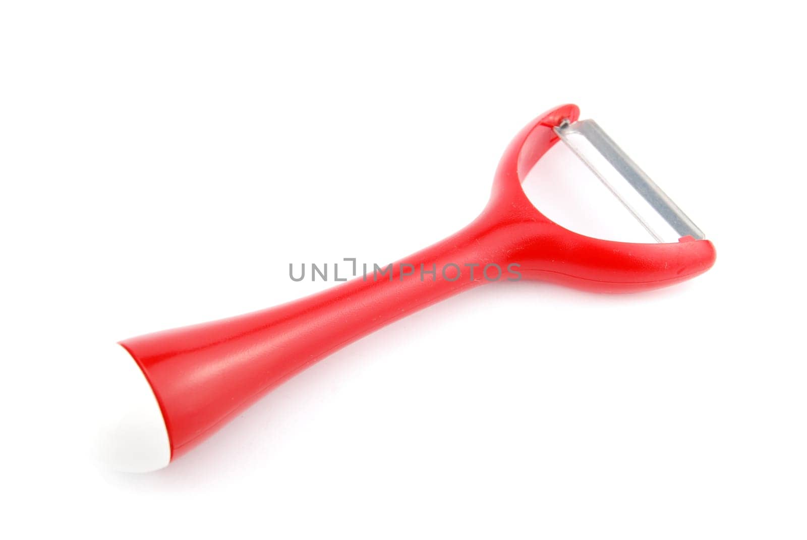 red peeler isolated on white background