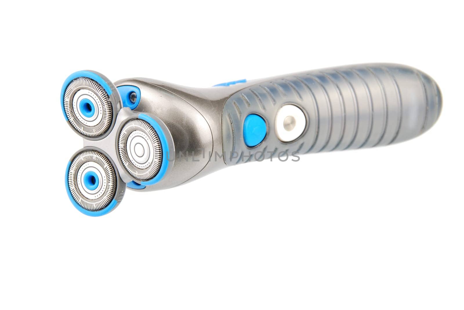 modern electric shaver isolated on white background