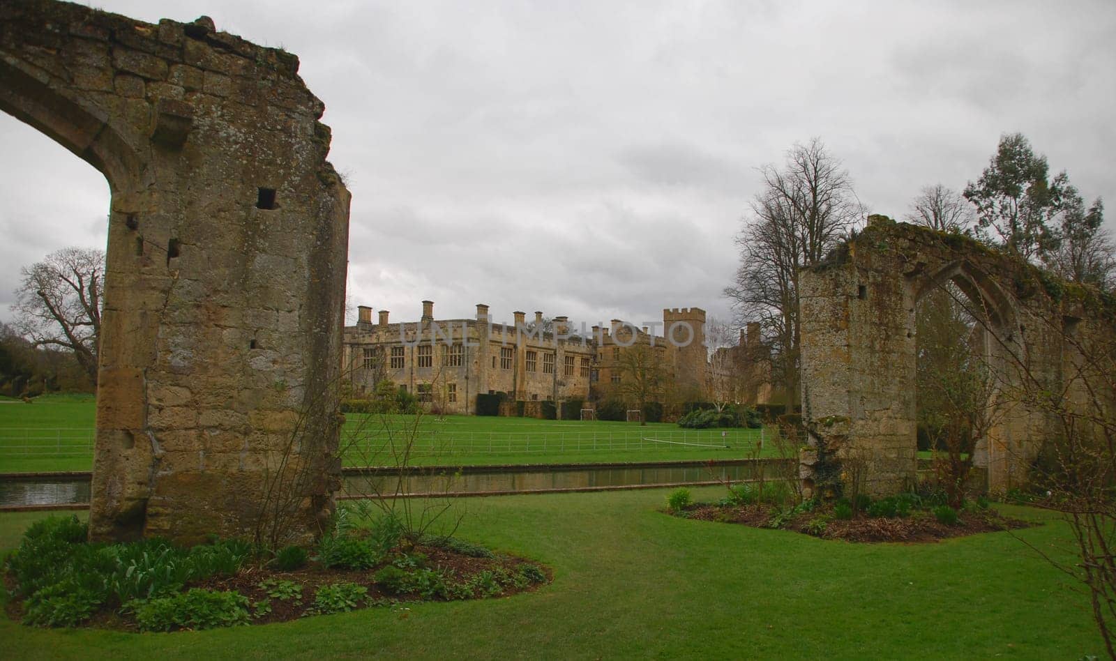 beautiful view at Sudeley Castle in Winchcombe, Gloucestershire (United Kingdom)