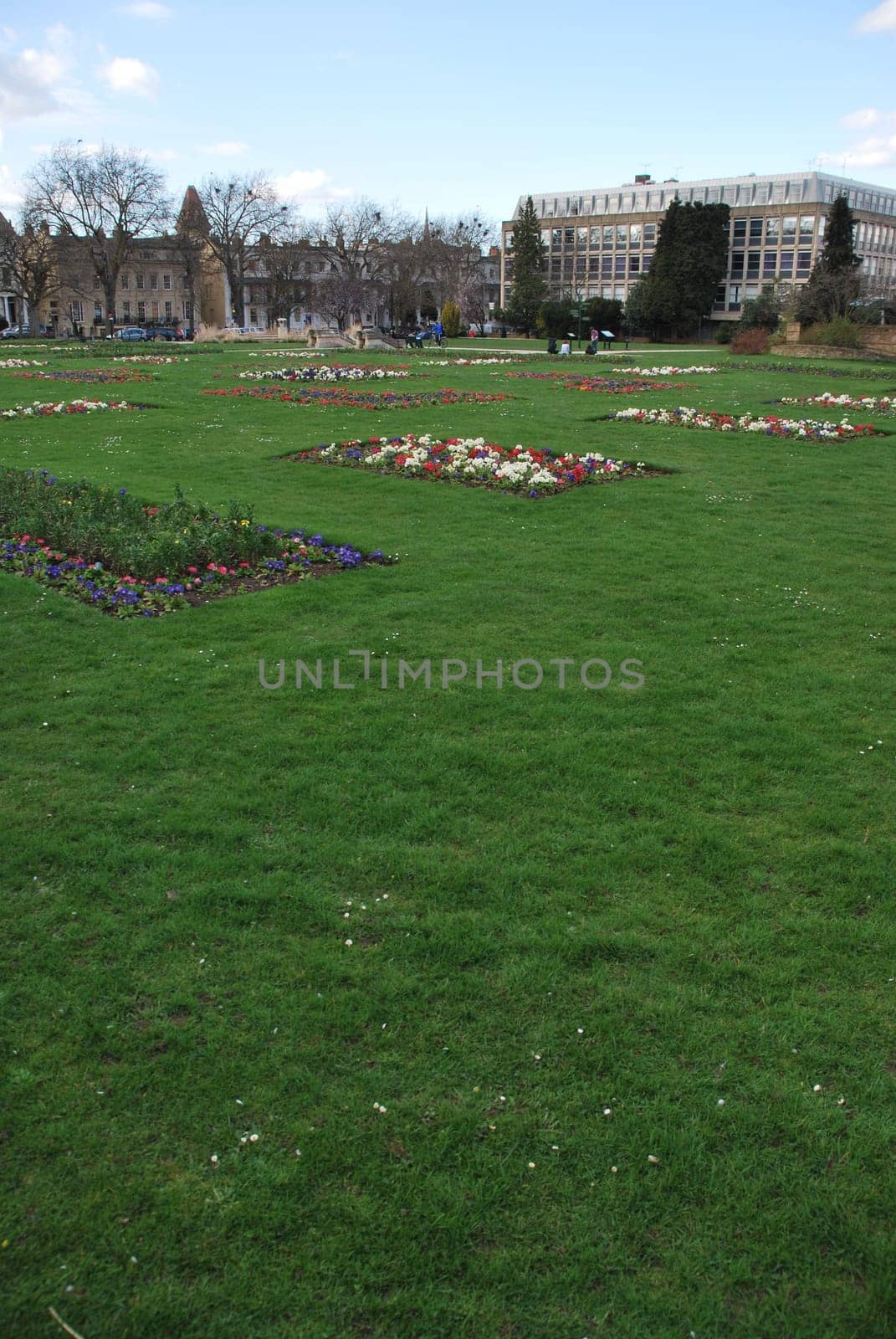 beautiful and colorful Imperial Gardens in Cheltenham, Gloucestershite (England)