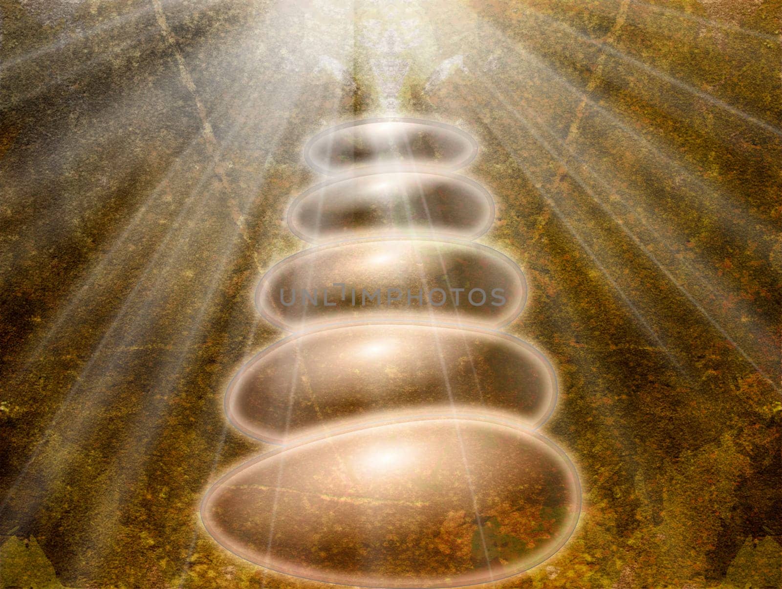 Zen Stones on Background Texture