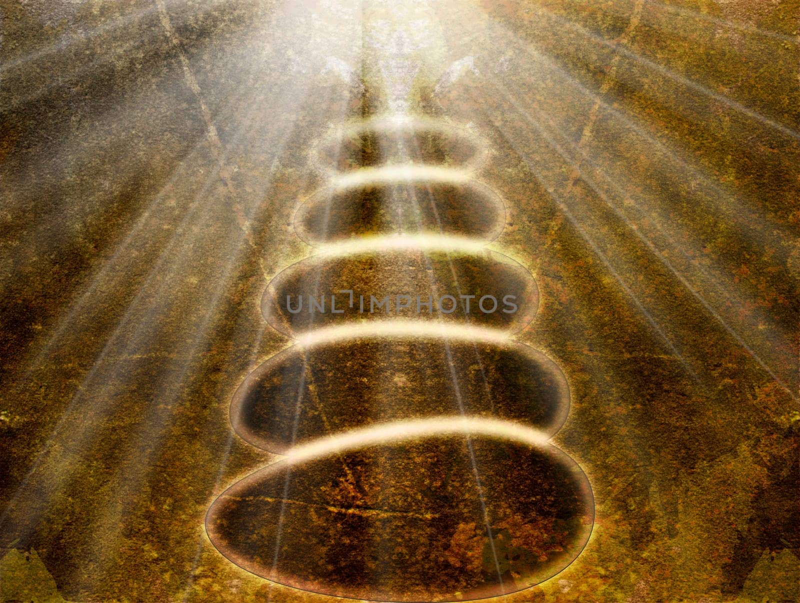 Zen Stones on Background Texture