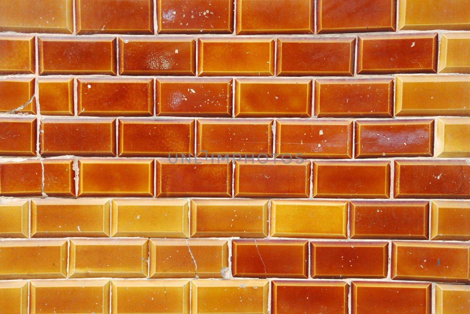 wall background with orange and brown mosaics