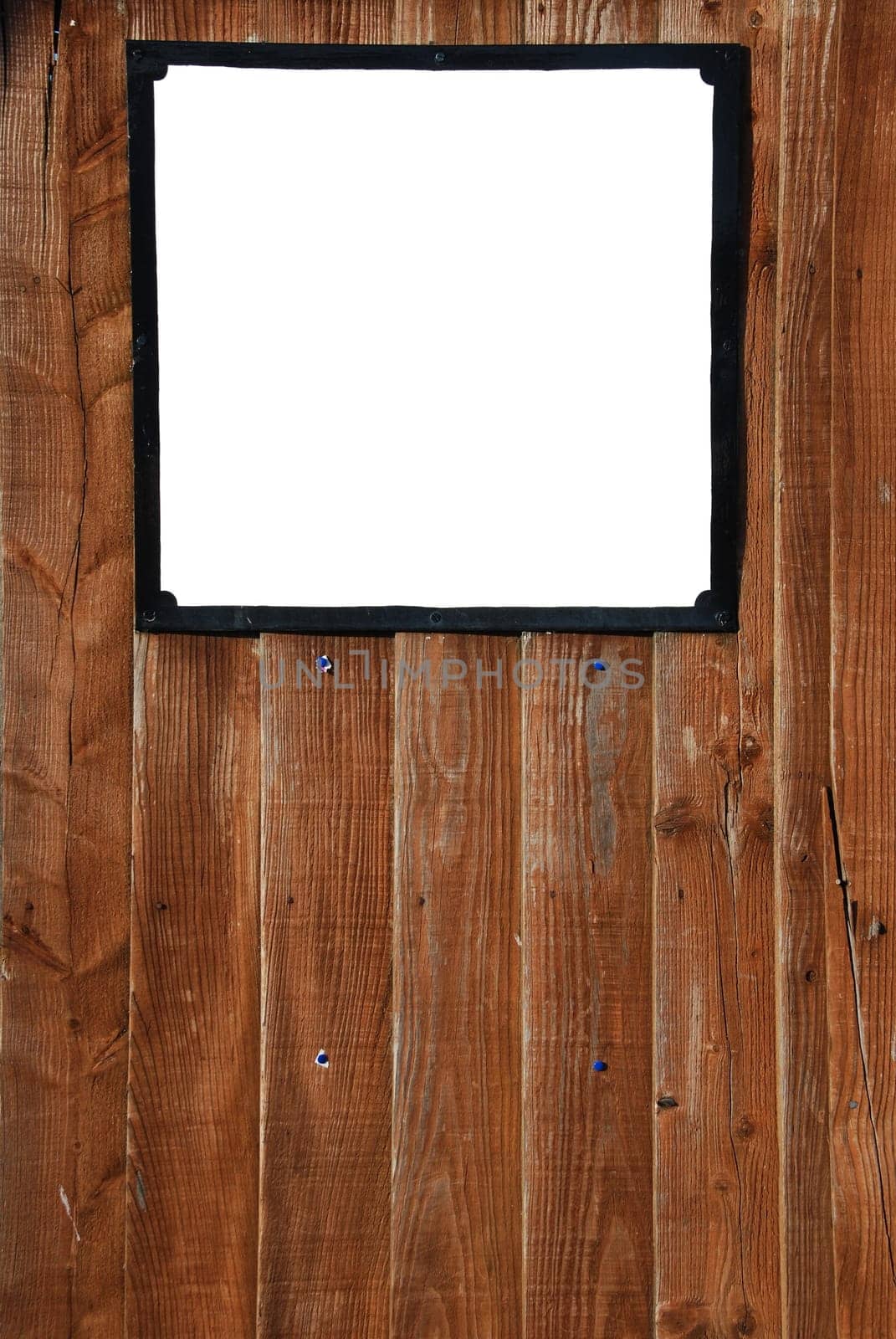 empty billboard on a beautiful wooden fence background