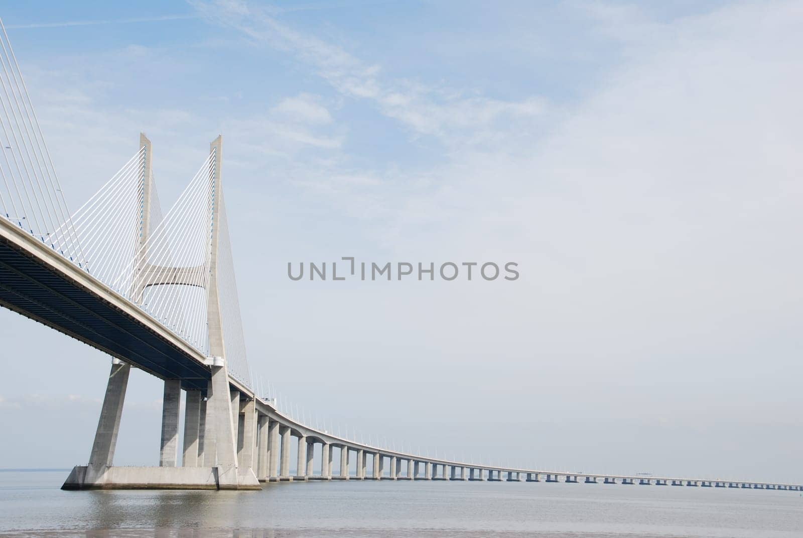 longest bridge in Europe known as Vasco da Gama (over the Tagus river)
