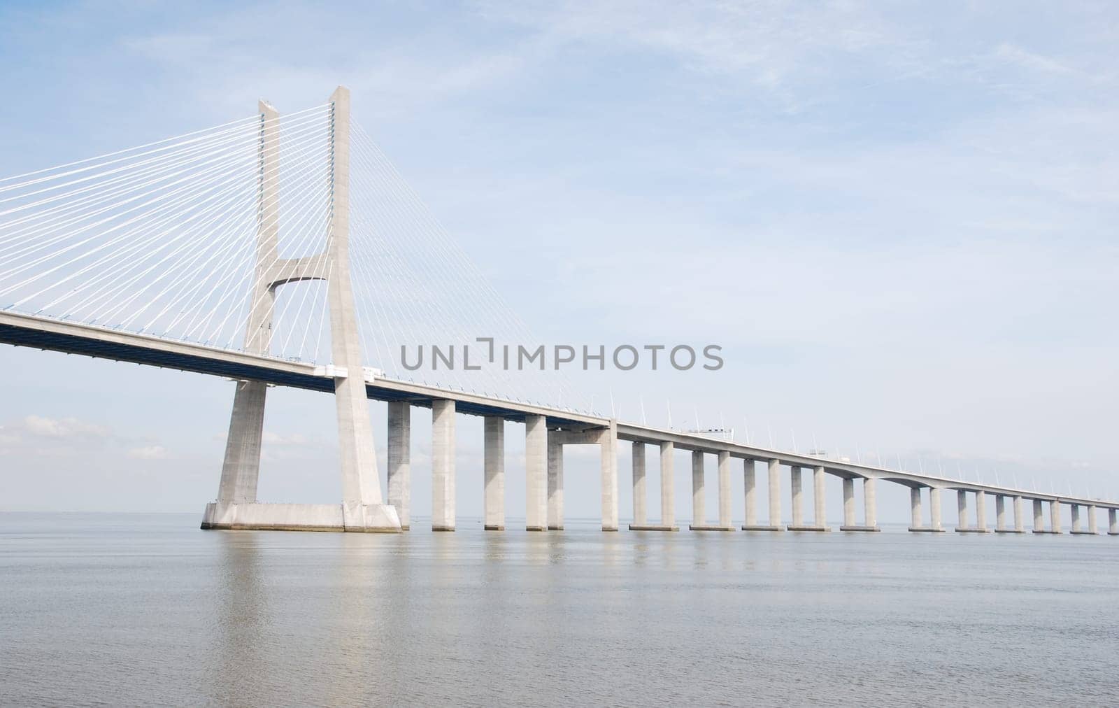 longest bridge in Europe known as Vasco da Gama (over the Tagus river)