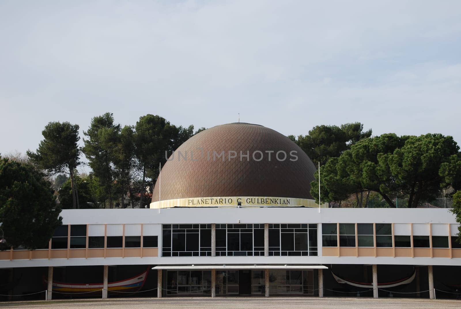 photo of the famous Planetarium of Calouste Gulbenkian in Lisbon, Portugal