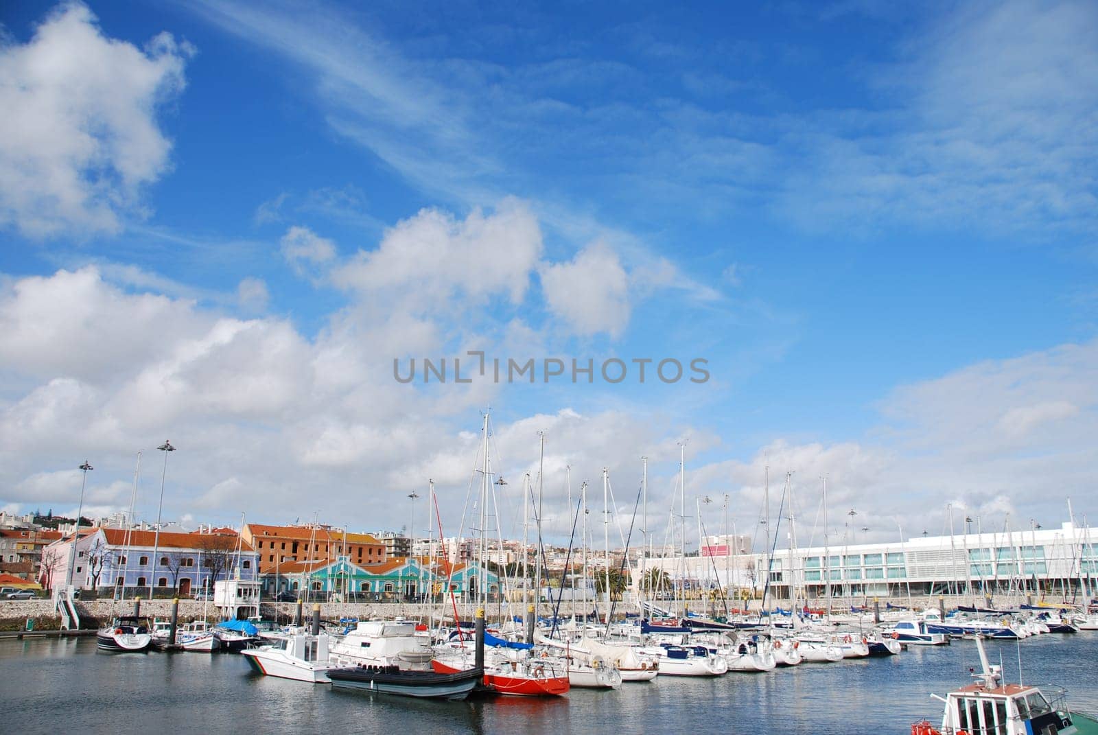 beautiful boats at the docks in Lisbon, Portugal