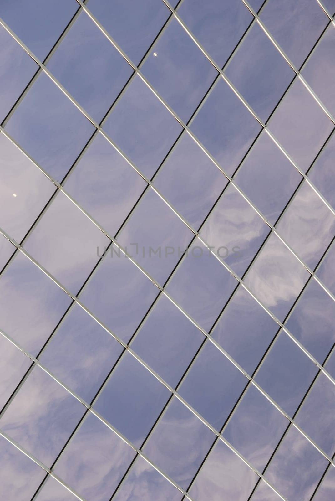 modern office building facade with glass pattern