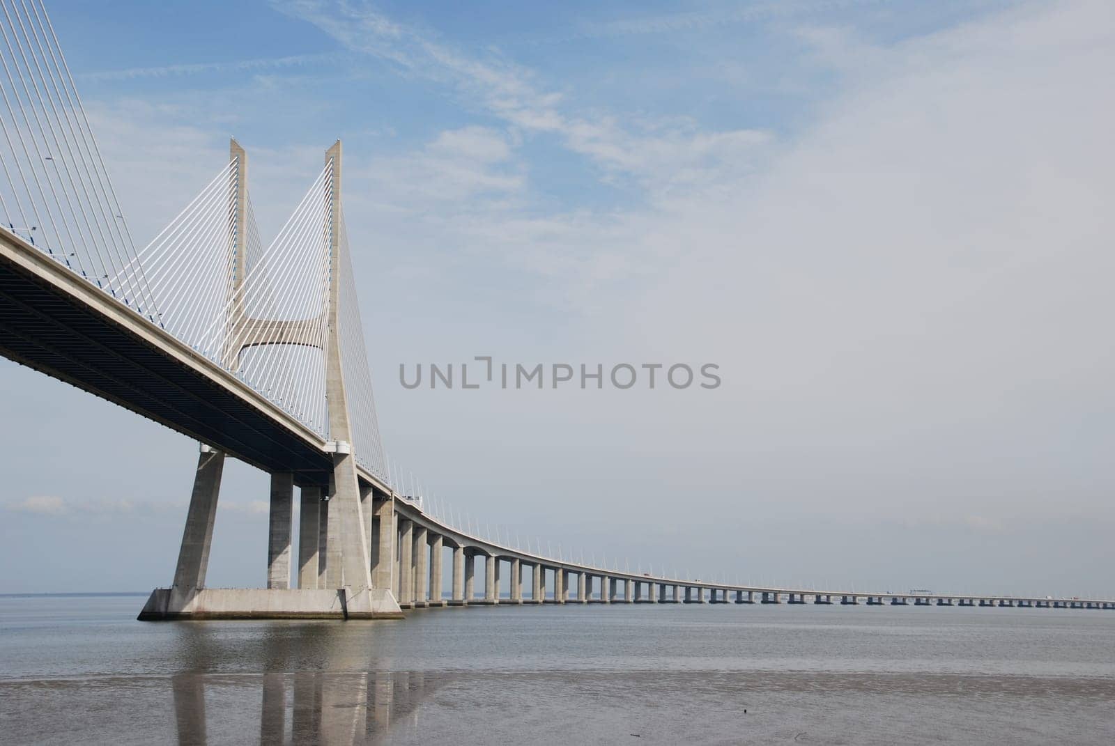 longest bridge in Europe known as Vasco da Gama (over the Tagus river)