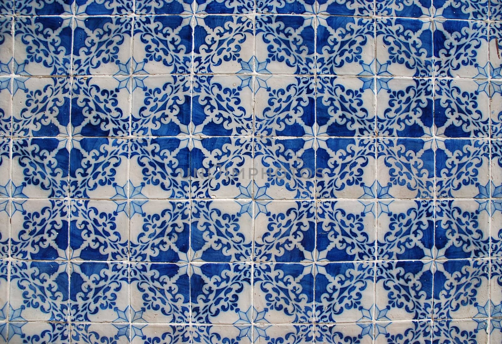 background of traditional portuguese azulejos (painted ceramic tilework)