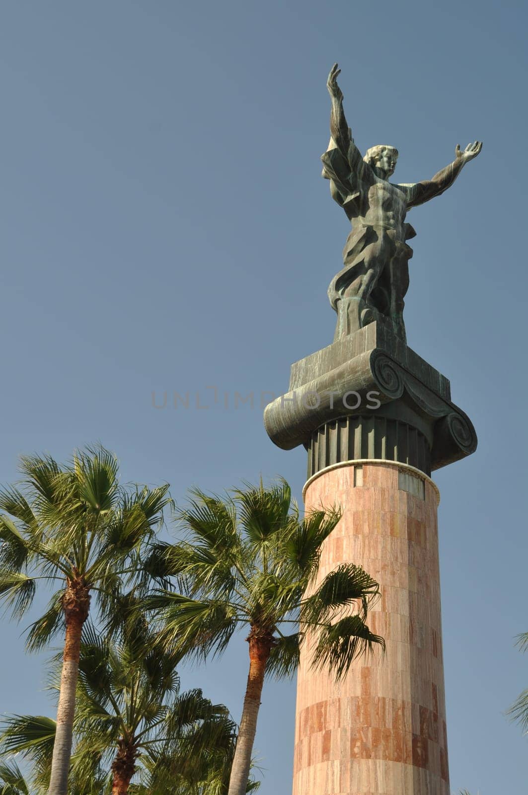 La Victoria or Victory statue in Puerto Banus, Spain