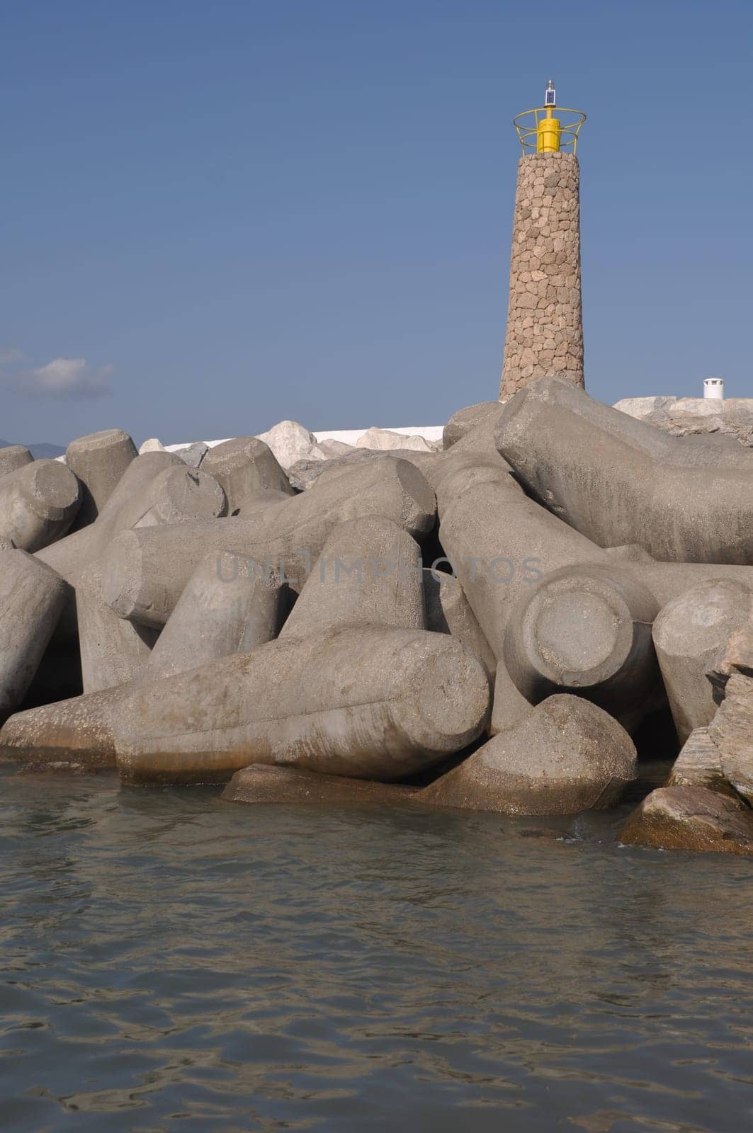 famous lighthouse in Puerto Banus (Marbella), Spain