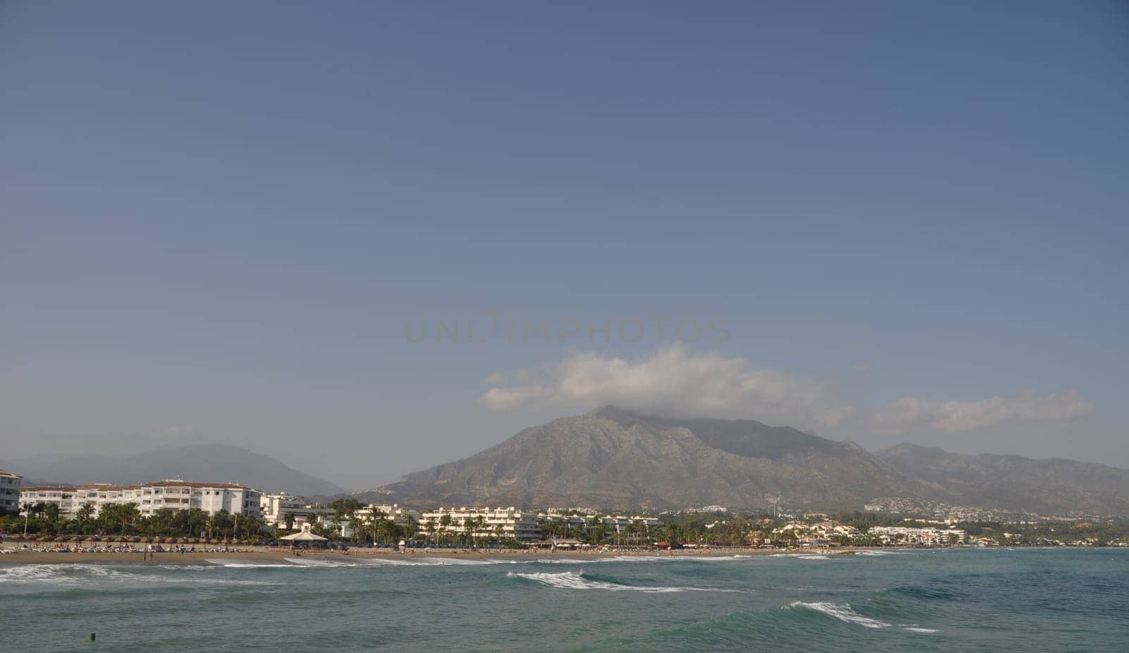 Puerto Banus beach in Marbella, Spain