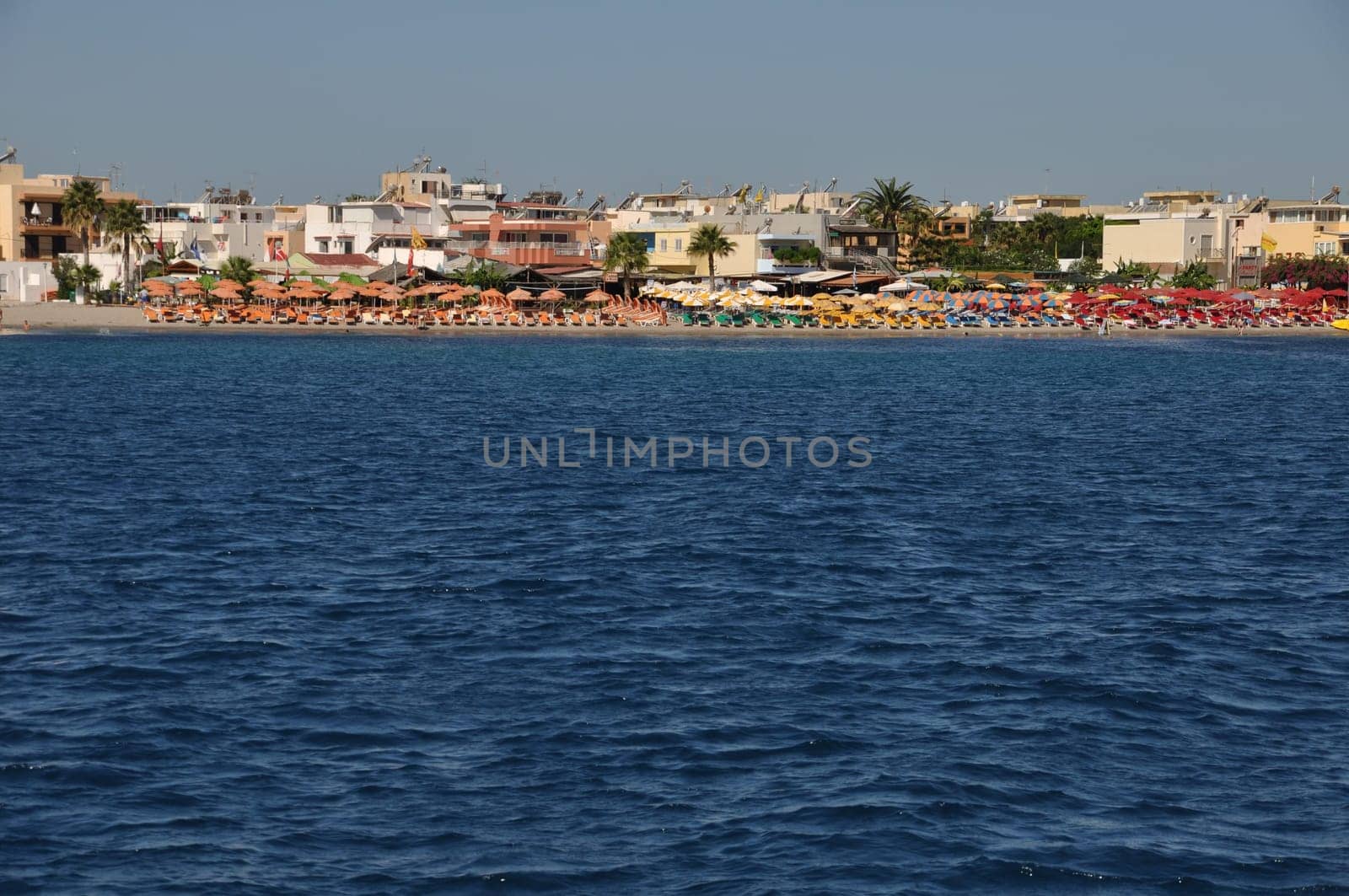 seascape view of beaches in Kos, Greece