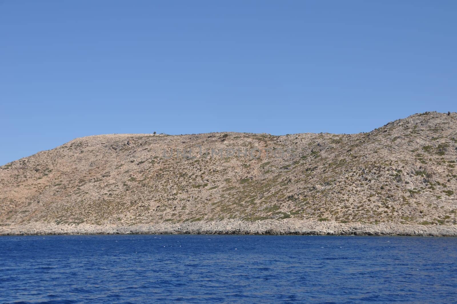 beautiful desert or uninhabited island in Greece