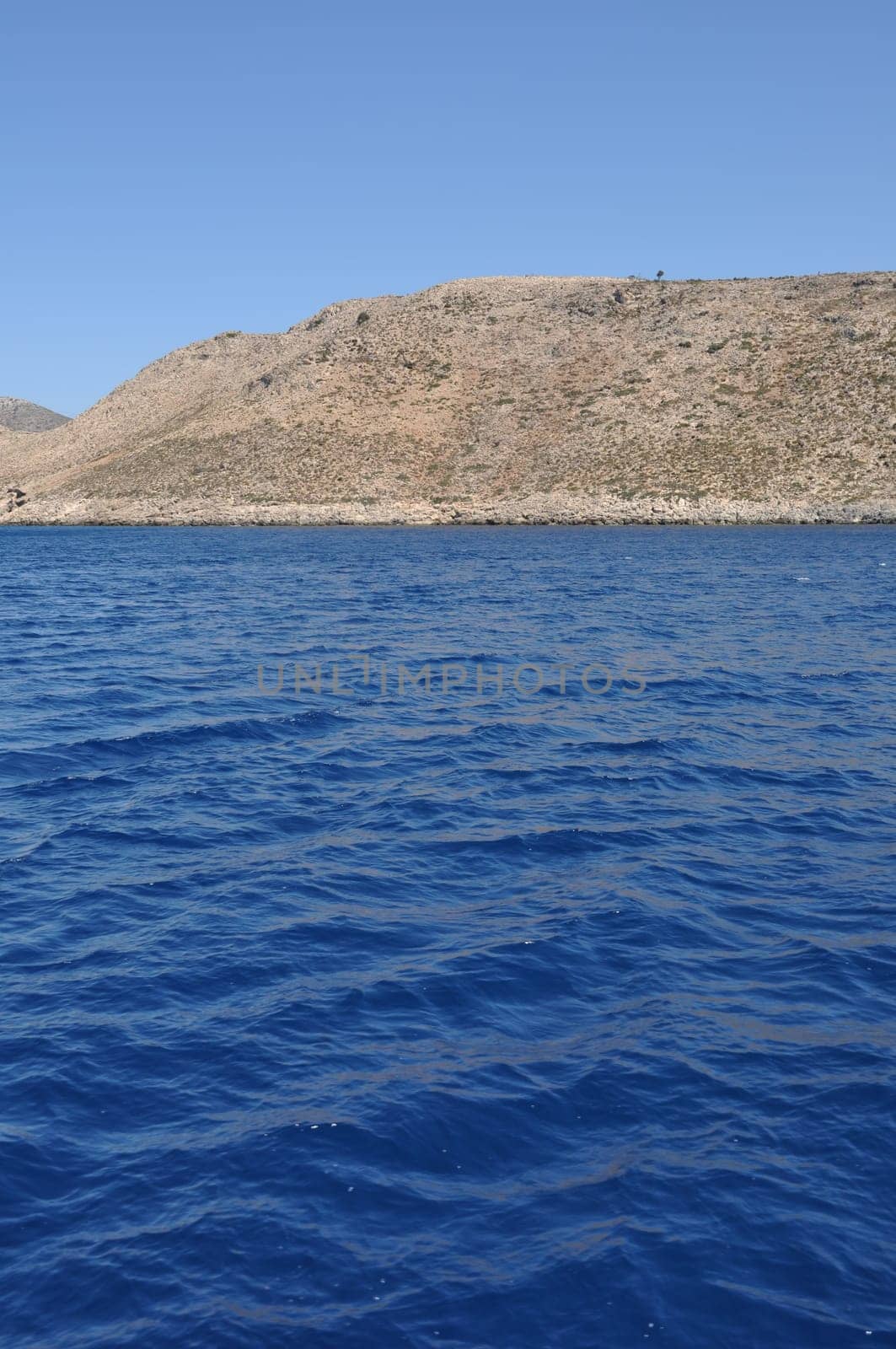 beautiful desert or uninhabited island in Greece