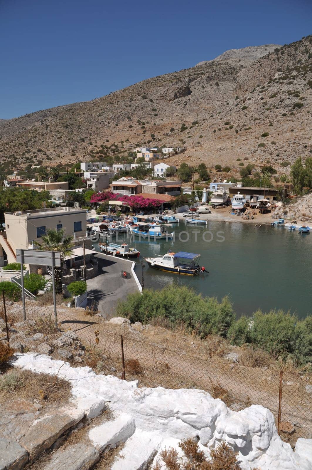 beautiful scene in Kalymnos island, Greece