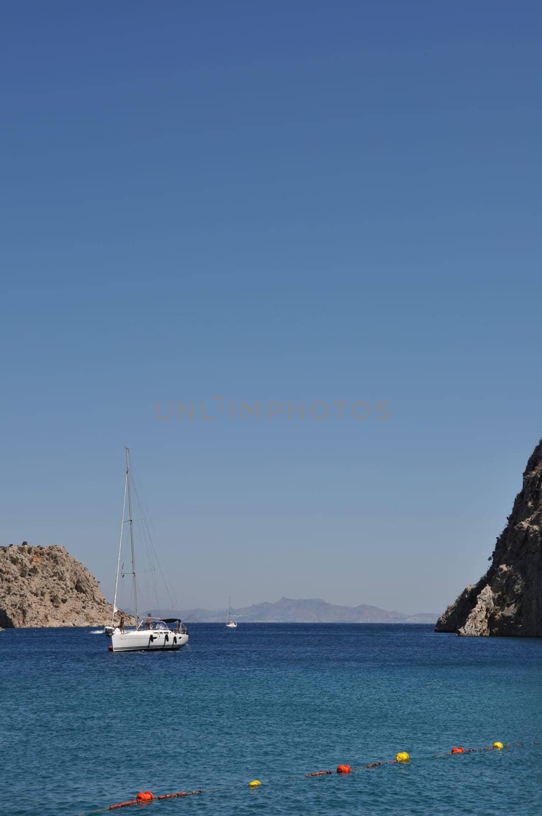 idyllic entrance of Kalymnos island, Greece