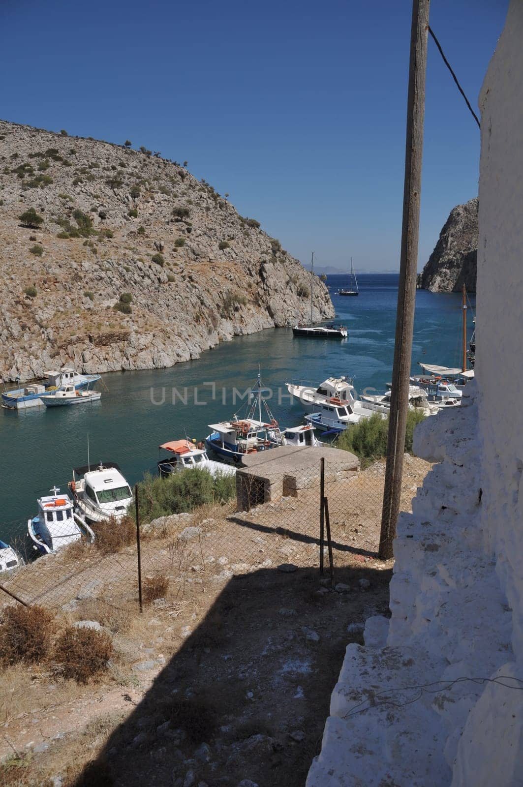 beautiful entrance of Kalymnos island, Greece
