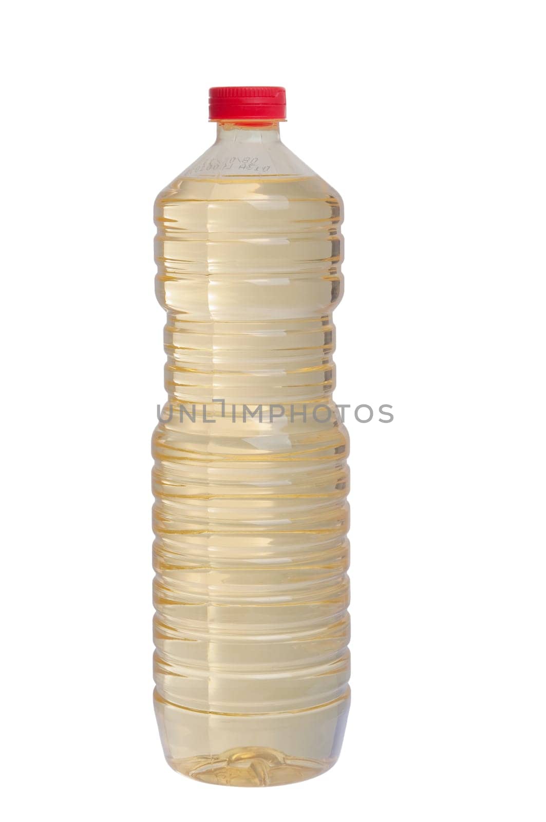 cooking oil bottle isolated on white background