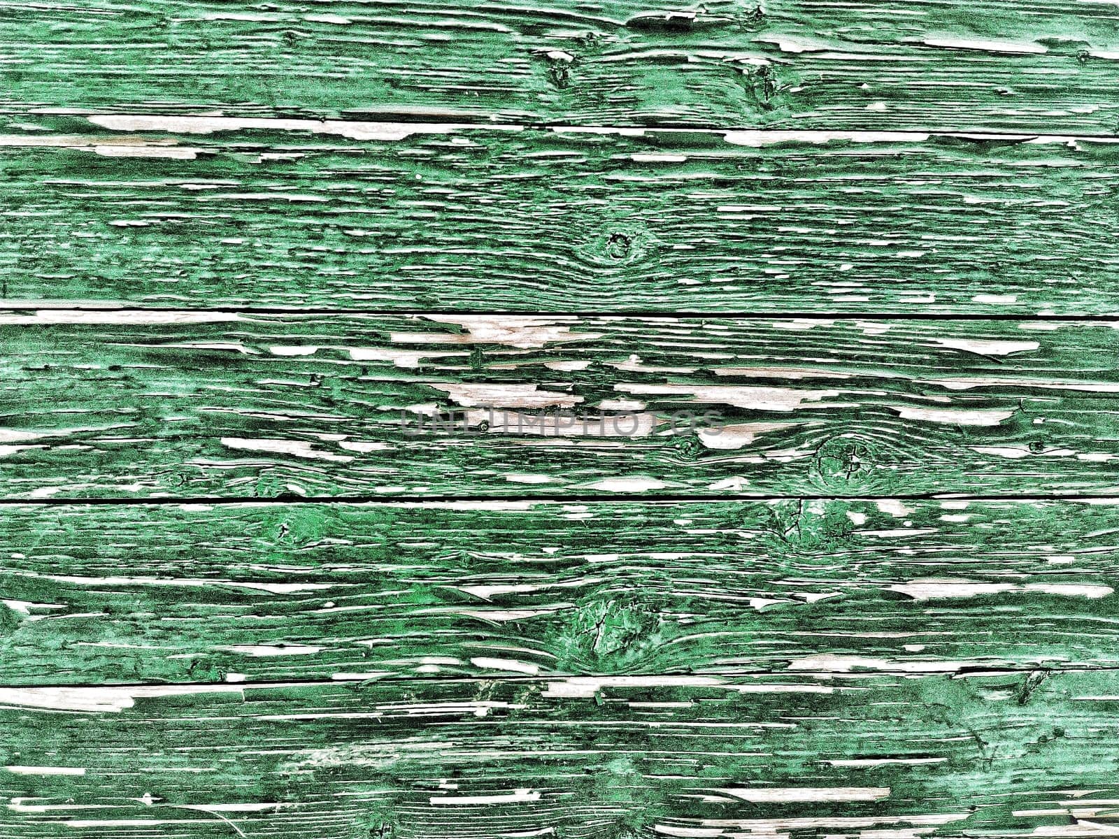 wood wall planks with old green paint by Севостьянов