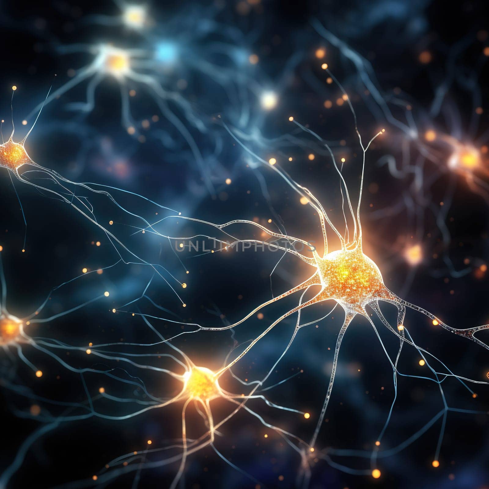 Neural connections in the brain, the neurons